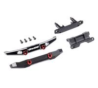 TRAXXAS 9735X Parachoques Delantero Y Trasero De Aluminio Negro