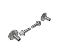 Traxxas - Engranajes de eje metálico delantero y trasero TRX-4M - Repuestos - Partes - Juego de anillos de metal y piñón - Incluye juegos delanteros y traseros - Teen, Young Adult