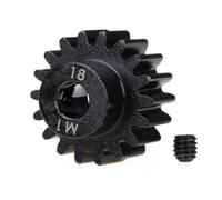 Traxxas Gear, 18-T piñón (1.0 Paso métrico) (se Adapta a Eje de 5 mm) (TRX6491R)