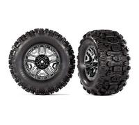 Traxxas Llantas Con Rines Negro-Cromo 2.8 Sledgehammer + Inserciones ( / TRX9072