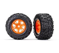 TRAXXAS Llantas Con Rines X-Maxx Naranja, Maxx AT Llantas (2) TRAXXAS / TRX7772T