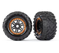 Traxxas Llantas Montadas En Rueda Rueda Negra/Naranja Maxx All-Terr / TRX8972T