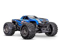 TRAXXAS Mini Maxx 4WD Brushless BL-2S RTR 1:12 Monster Truck azul con batería + cargador USB/C de 2 A