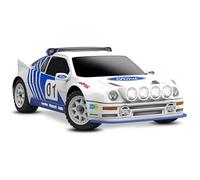 TRAXXAS Mini Rally VXL RC - Coche eléctrico para Ford RS200, 4x4 sin escobillas RTR con 2S LiPo/cargador, escala 1:10
