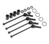 Traxxas - Set WideMaxx 4 cardán de ruedas de acero ensamblado, ancho AV/AR TRX8996X
