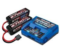 Traxxas TRX2997G LIVE EZ-Dual Cargador Plus 2973G + 2x 4S Lipo 6700mAh 2890X
