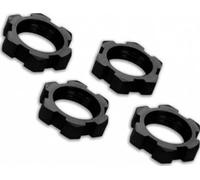 Traxxas TRX7758A - Tuercas de ruedas (17 mm, aluminio), color negro