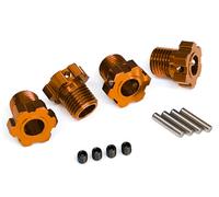 Traxxas TRX8654A Adaptador De Rueda Estriado 17mm (Naranja Eloxado) (4)