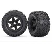 Traxxas TRX8672 Ruedas Talon EXT 38 Negro Montadas en Llanta E-Revo V 2.0
