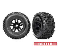 Traxxas TRX9573 Neumáticos Con Llanta Negra Con Sledhammer Con Banda