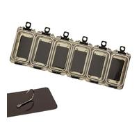 Tray Boxes for Fishing Tackle, Waterproof Fishing Storage Lure Box, Waterproof Airtight Stowaway, Clear Lure Container for Man, Fisherman, Adultos, 1,57 x 3,15 x 0,94 pulgadas