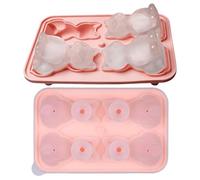 Tray - Silicona| Molde de bandeja para gatos 3D, 4 cavidades reutilizables, silicona 3D para gatos, utensilios de cocina de dibujos animados - para whiskey, cócteles, vino, bourbon, cocina, parties