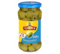 Trayer - Aceitunas verdes sin hueso | menos sal | calidad premium | 160 g - 4 unidades