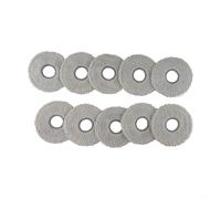 Trayne 10 almohadillas de tela para fregona, para Ecovacs para trapos de limpieza de fibra Deebot para T30 Pro para OMNI para T10 T30s para combo X1 X2 aspiradora limpieza de pisos (tela)