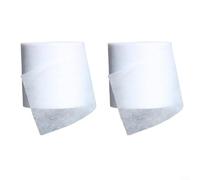 Trayne 2 rollos de 50 m no tejido para protección de árboles, cubierta de escarcha de jardín de 10 cm de ancho para troncos jóvenes, prevención de daños de animales, protección solar (blanco)