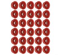 Trayne Anillo de sellado de silicona para válvula de drenaje de máquina de café, compatible con modelos Krups, reemplazo de sello de borde de junta tórica de 1,25 cm (30 piezas)