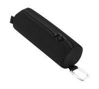 Trayne Bolsa de almacenamiento de tenis, tela Oxford 600D con mosquetón de metal, capacidad para 3 bolas, accesorio deportivo portátil para tenis, golf, bádminton, 20 x 6,5 cm