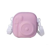 Trayne Bolsa de almacenamiento para cámara, para Fujifilm Instax-Mini 12 11 9 8 40 7+ EVA Hard Case con protección de 360° impermeable a prueba de golpes bolsa de viaje (morado)