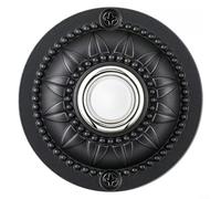 Trayne Botón de timbre iluminado para reemplazo de puerta delantera, construcción de hierro resistente, impermeable y resistente a la temperatura