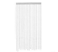 Trayne Cortinas de cuerda, divisor de puerta con cuentas para armarios y dormitorios, elegantes cortinas de cuerda para puertas espacios interiores 100X200cm (blanco)