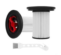 Trayne Filtro de aspiradora, 2 unidades de filtros HEPA de repuesto para Bosch Series 8 y modelos 12036642 1202334 con 1 cepillo de cabeza de ganso, color negro