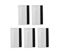 Trayne Juego de 5 filtros para aspiradora robótica Tesvor S5 S5 Max, accesorios de repuesto de alta eficiencia que mejoran la calidad del aire