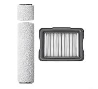 Trayne Juego de filtro y cepillo de rodillo para aspiradora Eureka NEW630 en húmedo y seco, kit de accesorios de repuesto con cerdas de lana suave
