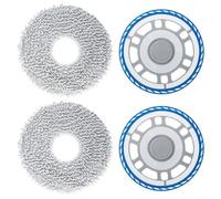 Trayne Kit de accesorios de repuesto para fregona Ecovacs para DEEBOT Pro, para Omni, incluye 2 soportes de fregona y 2 paños lavables a máquina