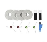Trayne Kit de repuesto para aspiradora Ecovacs, incluye cepillos laterales, filtros HEPA, paños de microfibra y cepillo de limpieza