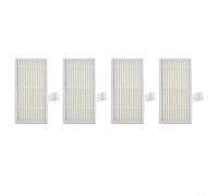 Trayne Para Cecotec para Conga 999 para X-Treme Robot Aspirador Filtros de Repuesto Blanco para Trampa de Polvo Piezas de Repuesto para Limpieza del Hogar (4 unidades)