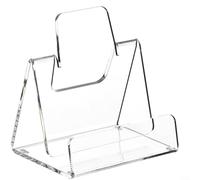 Trayne Soporte de exhibición de acrílico, soporte para libros, postales, para obras de arte, caballete de exhibición para cómics, fotos, caballete para libros y fotos