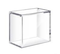 Trayne Vitrina acrílica para caja de refuerzo TCG, contenedor de almacenamiento protector transparente de 4 mm de grosor con cierre seguro, pantalla apilable para tarjetas (1)