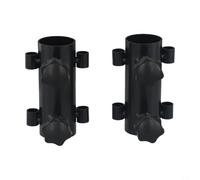Trayneel 2 piezas de fijación de poste de toldo, soporte de poste de tienda de campaña, kit de tubo de barra de toldo de hierro al aire libre, camping, senderismo, picnic, barbacoa, pesca, soporte de