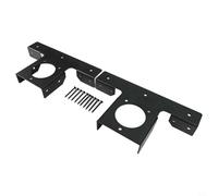 Trayneel 2P3s - Soportes de esquina para pérgola de 3 vías, extensión de soporte en T para postes de 4 x 4 pulgadas, estructura de jardín de cenador al aire libre, metal, negro