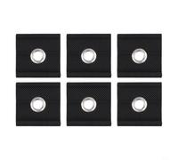Trayneel 6pcs RV Toldo Riel Ganchos Tela recubierta de PVC Exterior Camping Refugio Puerta Cortina Equipaje Ropa Colgante Track Roller Blind Accesorios para la mayoría de los rieles de toldo estándar