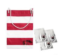 Trayneel Bolsa de aislamiento portátil de vino tinto para playa, camping, picnic, térmica, impermeable, con contenedor interior, poliéster, 44 x 30 x 7 cm, color blanco