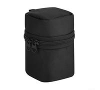 Trayneel Bolsa de almacenamiento portátil para Anker Cube 3 en 1, cargador inalámbrico con bolsillo integrado, doble cremallera y hebilla de metal, 7,3 x 7 x 11 cm, color negro