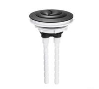 Trayneel Botón de repuesto para tanque de inodoro de doble descarga ABS con barra ajustable de 100 mm para cisterna de baño, control de descarga de ahorro de agua, oro cepillado, fácil de instalar ABS