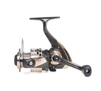 Trayneel Carrete de pesca al aire libre de la serie GF, construcción de polímero, 5.2, 1, relación de engranaje, 3 rodamientos, carrete balanceado, convertible, recuperar, arrastre ajustable, GF1000