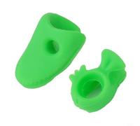 Trayneel Corrector de silicona para violín y violín para principiantes y todos los tamaños de mano, mejora la postura, soporta la curvatura del pulgar y la posición del índice adecuados (verde)