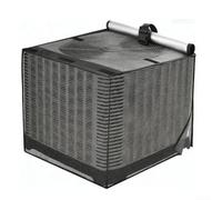 Trayneel Cubierta de acondicionador de malla completa impermeable para exteriores para todas las estaciones, tela Oxford transpirable, protección contra el polvo, la lluvia, la nieve, correas