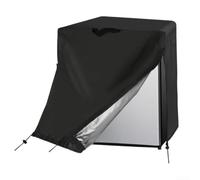 Trayneel Cubierta impermeable para refrigerador de bebidas 420D para congelador vertical, tela Oxford a prueba de polvo, protector de refrigerador al aire libre para patio, jardín, habitación fría