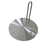 Trayneel Disco difusor de calor de acero inoxidable para cocinas de inducción, estufas de gas de bobina eléctrica compatible con ollas y sartenes de hierro fundido, cobre, aluminio, vidrio, 6.1 a 9.25