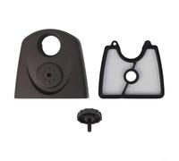 Trayneel Juego de filtros de aire compatible con soplador de hojas y recortadora 125B 125BX 125BVX, pieza de repuesto de material ABS, fácil de instalar, para mantenimiento de jardín, patio y césped