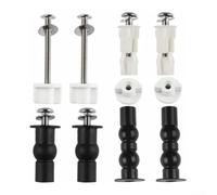 Trayneel Kit de accesorios de repuesto para asiento de inodoro con pernos de 7,5 cm y 5 cm, tornillos de latón, arandelas de acero inoxidable para asientos de inodoro estándar TOTO