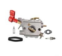 Trayneel Kit de carburador de metal para soplador de hojas Troy TB27BEC TB27BH TB27VH TB27BVEC 75308517 Pieza de repuesto completa e combustible Piezas de herramienta de fácil instalación