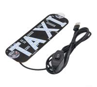 Trayneel Luz LED de taxi USB de doble color rojo verde metal y plástico decoración de techo USB alimentado compacto 19 cm x 63 cm soporte de ventosa resistente a la intemperie para una visibilidad