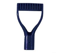 Trayneel Mango de pala de plástico con agarre en D, accesorio de repuesto de cloruro de polivinilo, diseño ergonómico para excavar y rastrillar palas, rastrillos y horquillas, ligero con 31 mm M (azul