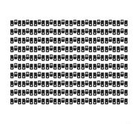 Trayneel Paquete de 100 clips compuestos de acero inoxidable para tablones de 7 mm, 8 mm, 9 mm, 10 mm con espacio de 3 mm, soportes de montaje negros para patio al aire libre y jardín (9 mm)