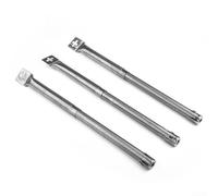 Trayneel Parrilla de gas de acero inoxidable de repuesto para barbacoa de 30 a 45 cm, longitud de 25,4 mm de diámetro, compatible con varias marcas y modelos, juego de 3 unidades para cocinar al aire